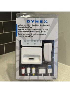 Dynex Universal iPod 5-in-1 Docking Station With Remote, Audio & Video Output